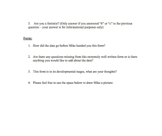 Illustration for article titled 24-Year-Old Finance Guy Asks All His Dates To Complete A Creepy Survey Afterward